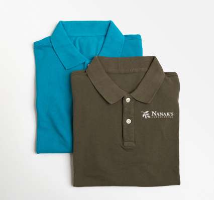 Set of folded Embroidered Polos