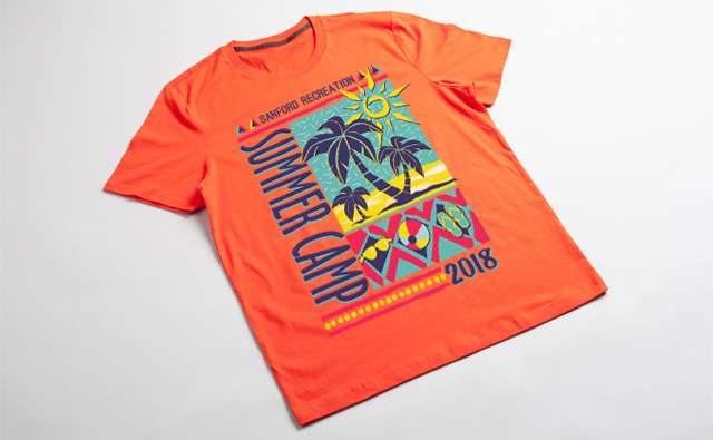 Custom Orange Summer T-shirt