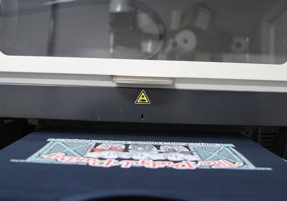 dtg-watch fresh print off the press