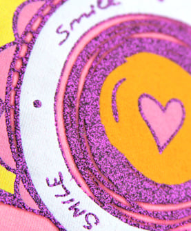 glitter-flake2 glitter flake on pink shirt