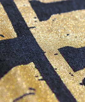metallic Metalic ink close up