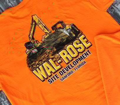 tee-wal-rose wal-rose contruction Apparel Safety Shirt