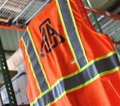 vest-aoa AOA Safety vest in Safety orange