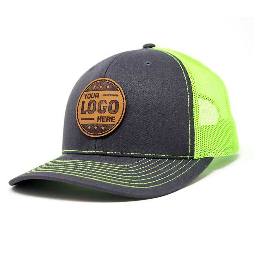 112-LP Richardson Leather Patch Trucker Cap