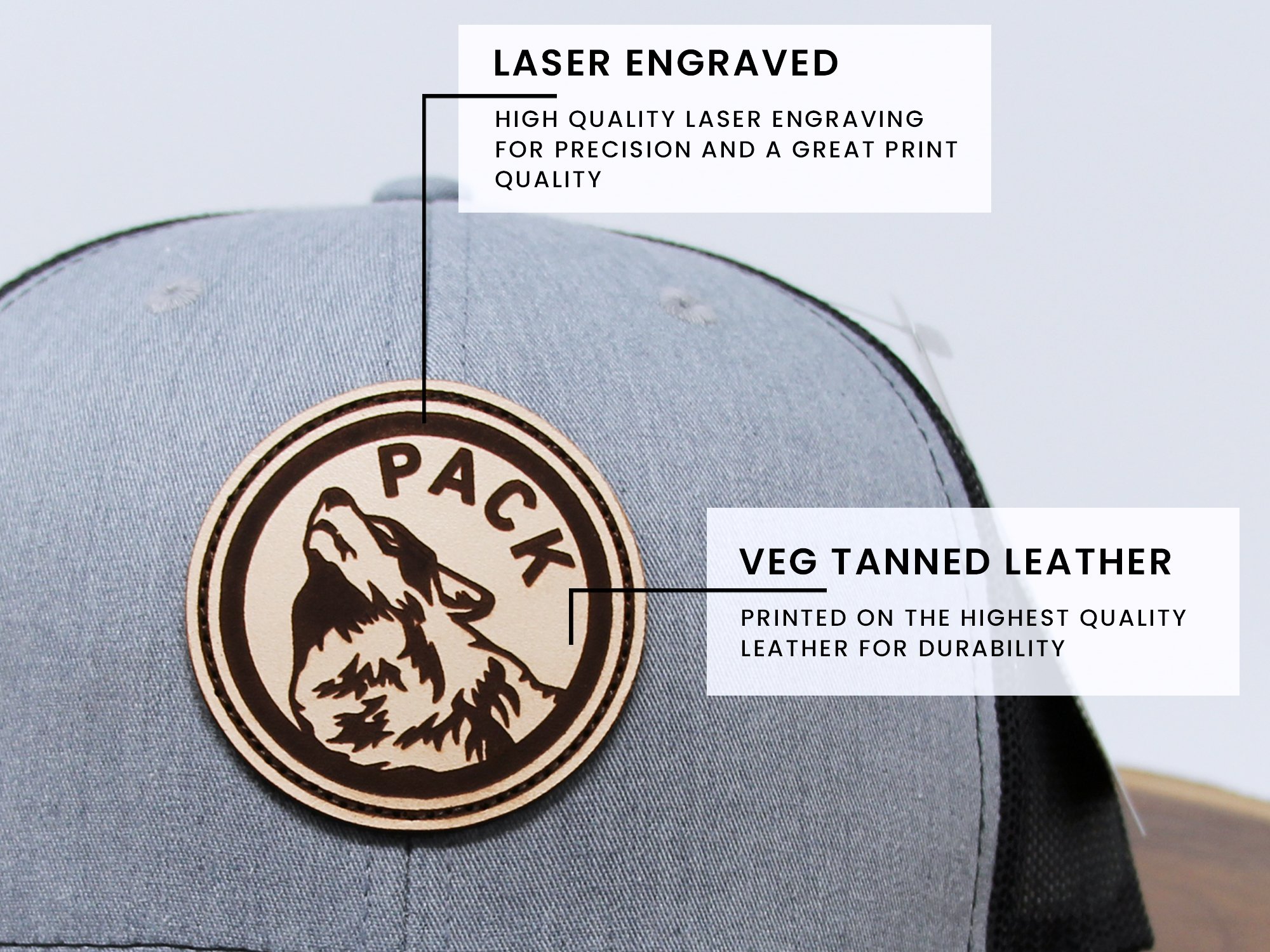 Close up info Laser engraved infographic