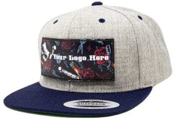 Sport-Tek YP19 Hat with printed leather patch