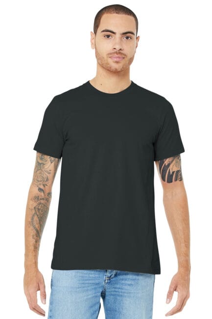 BC3001 - BELLACANVAS Unisex Jersey Short Sleeve Tee - M, Dark Grey