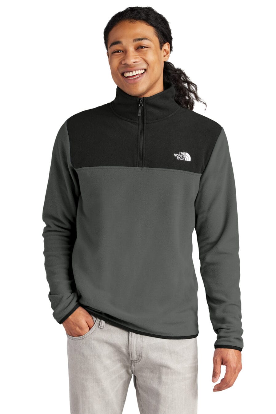 NF0A7V4L - The North Face Glacier 1/4-Zip Fleece - Safari Sun