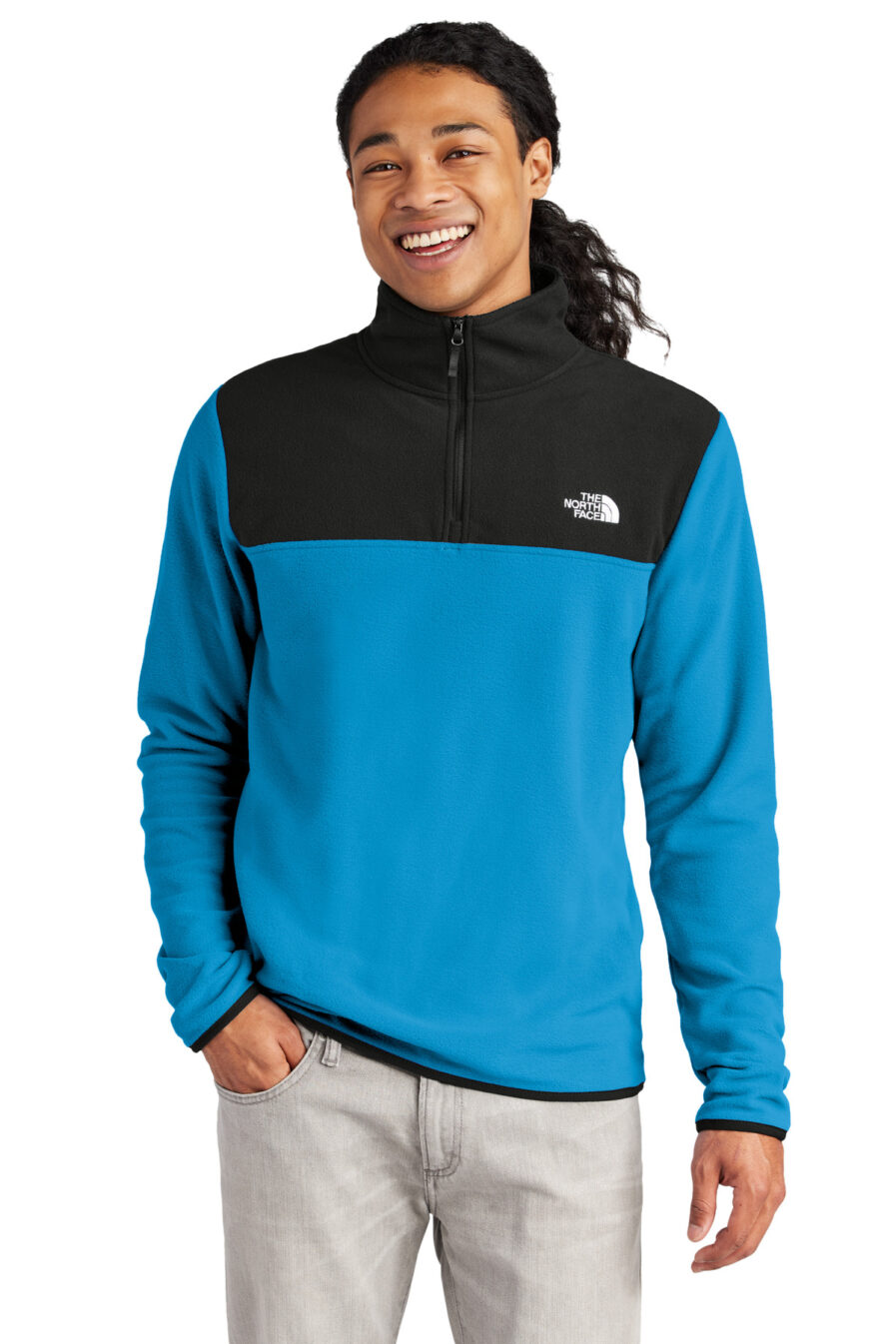 NF0A7V4L - The North Face Glacier 1/4-Zip Fleece - Safari Sun
