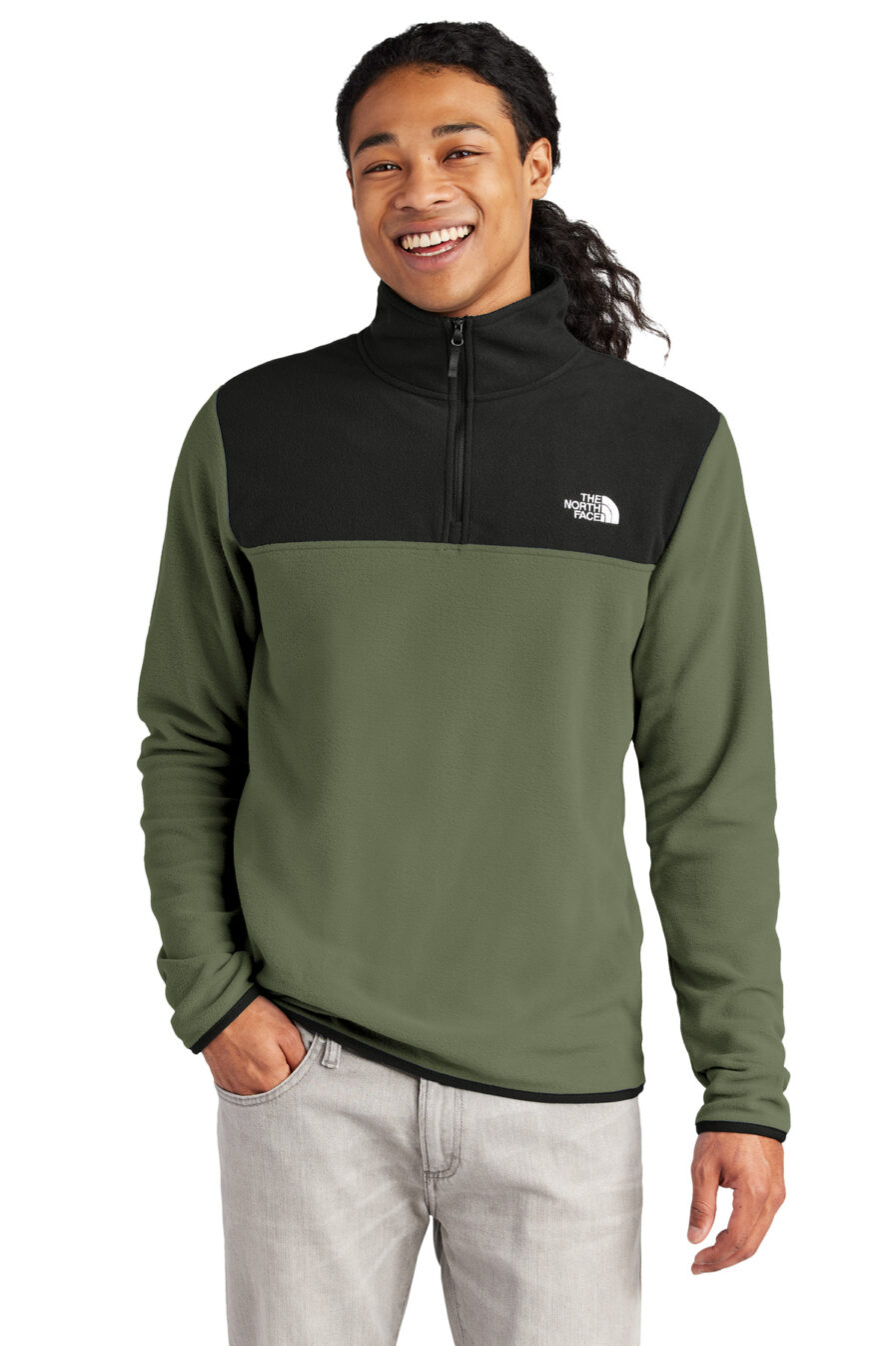 NF0A7V4L - The North Face Glacier 1/4-Zip Fleece - Safari Sun
