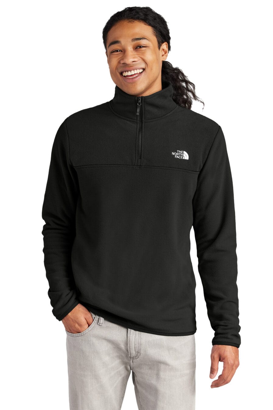 NF0A7V4L - The North Face Glacier 1/4-Zip Fleece - Safari Sun