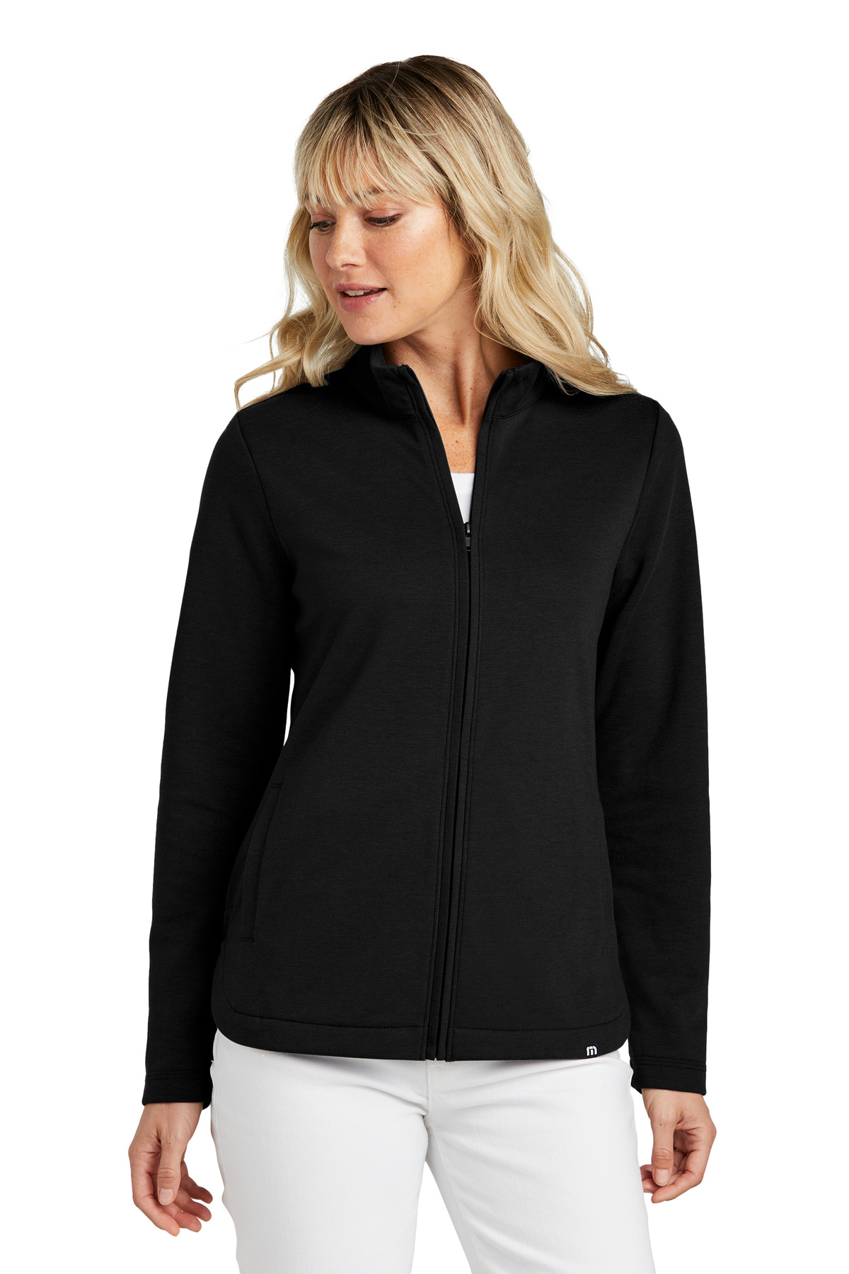 TM1LD001 - TravisMathew Ladies Coveside Full-Zip - Safari Sun
