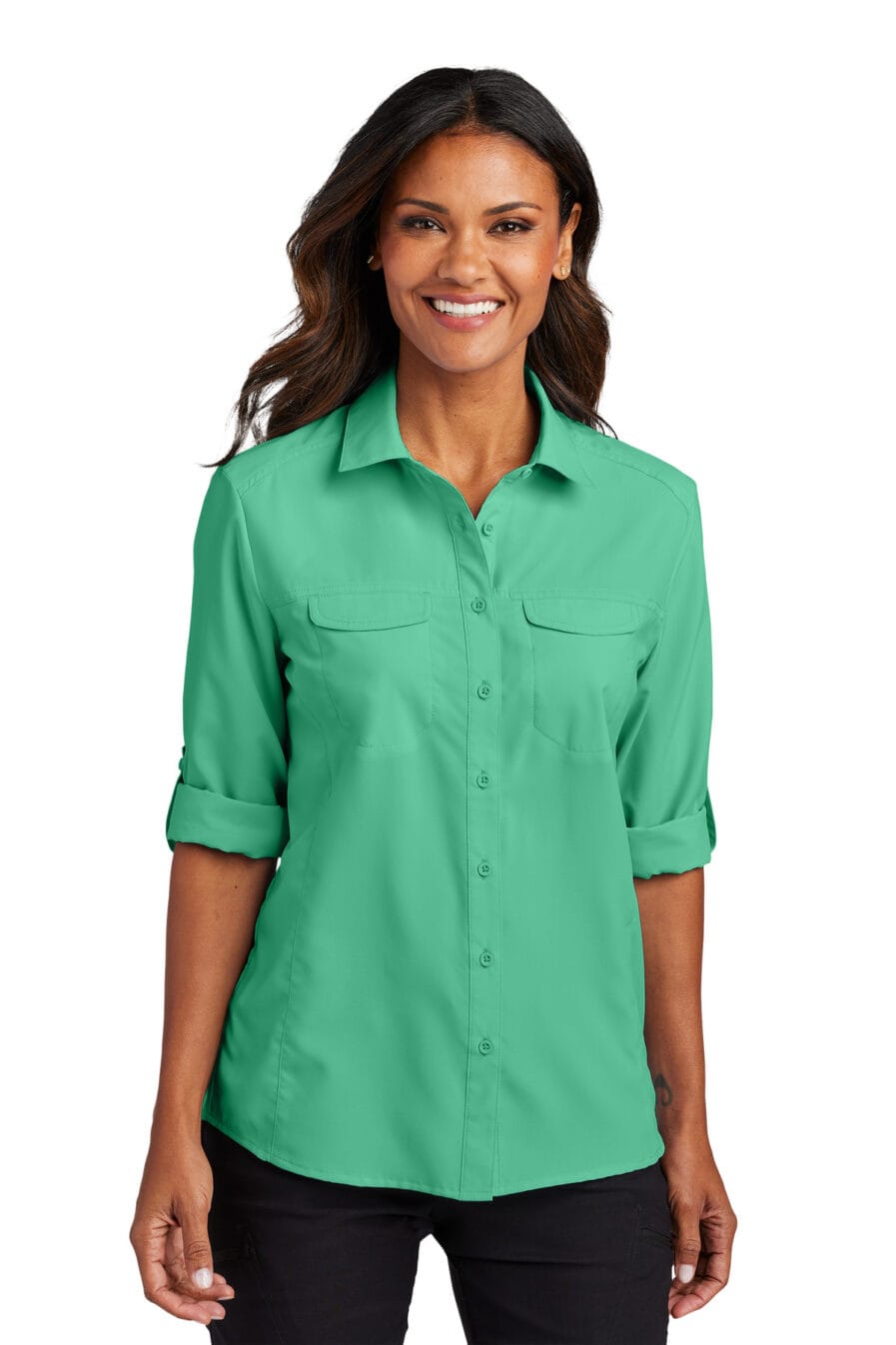 LW960 - Port Authority Ladies Long Sleeve UV Daybreak Shirt