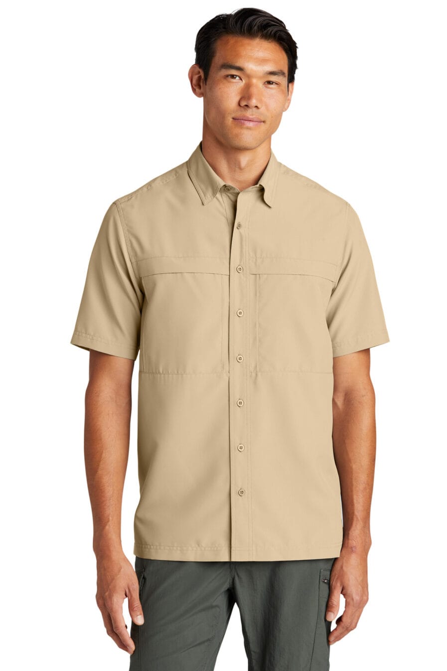 W961 - Port Authority Short Sleeve UV Daybreak Shirt - Safari Sun