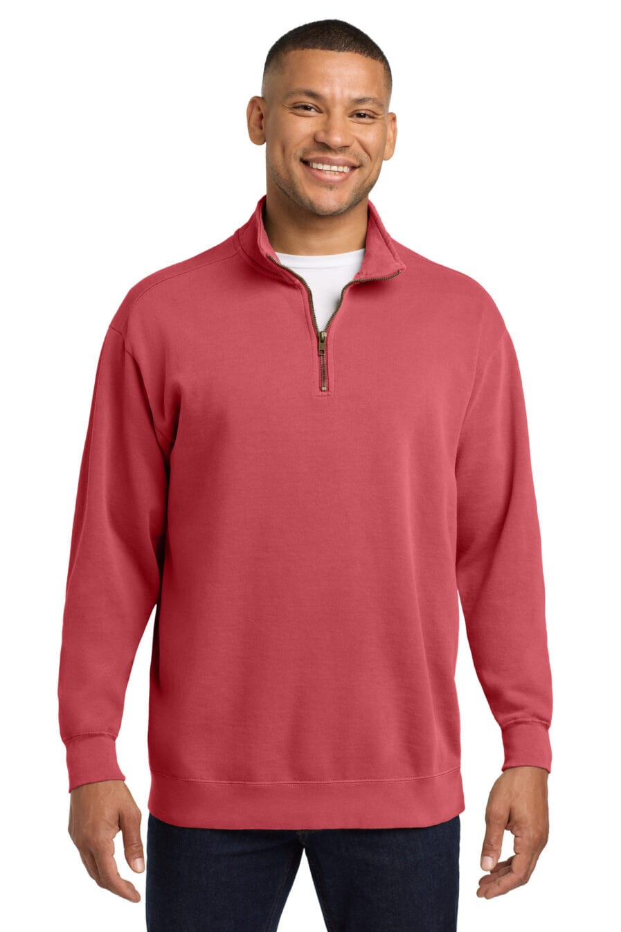 1580 - COMFORT COLORS Ring Spun 1/4-Zip Sweatshirt - Safari Sun