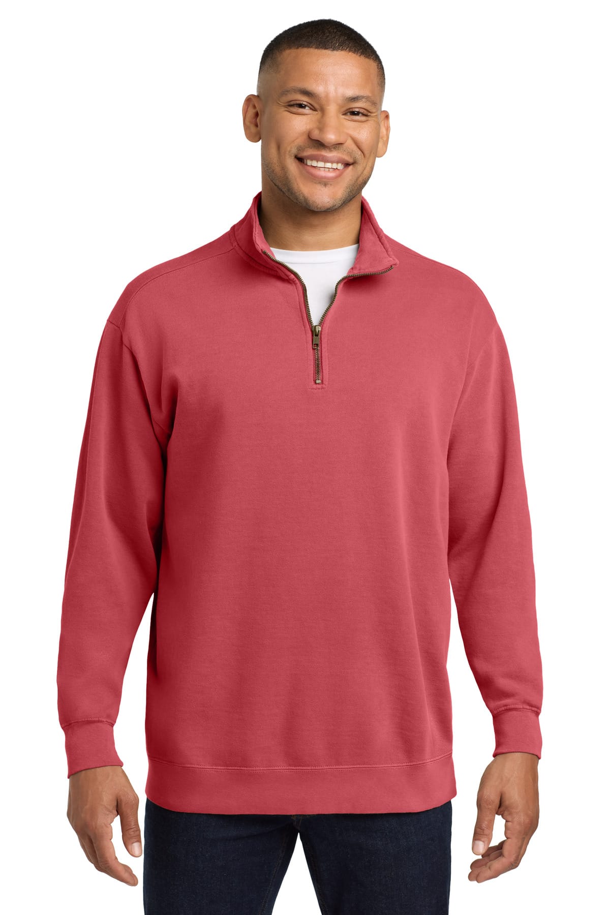 1580 - COMFORT COLORS Ring Spun 1/4-Zip Sweatshirt - Safari Sun