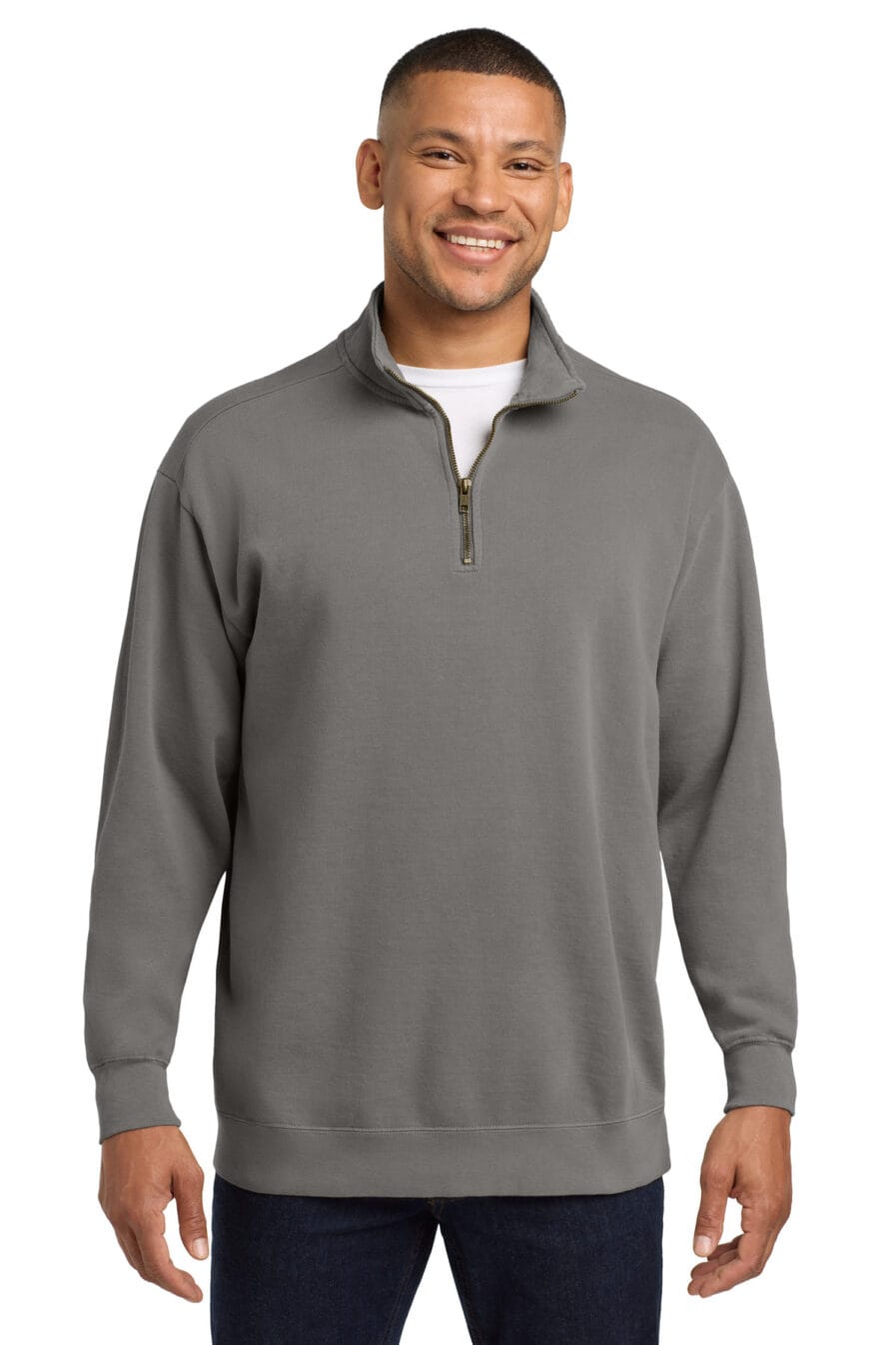 1580 - COMFORT COLORS Ring Spun 1/4-Zip Sweatshirt - Safari Sun