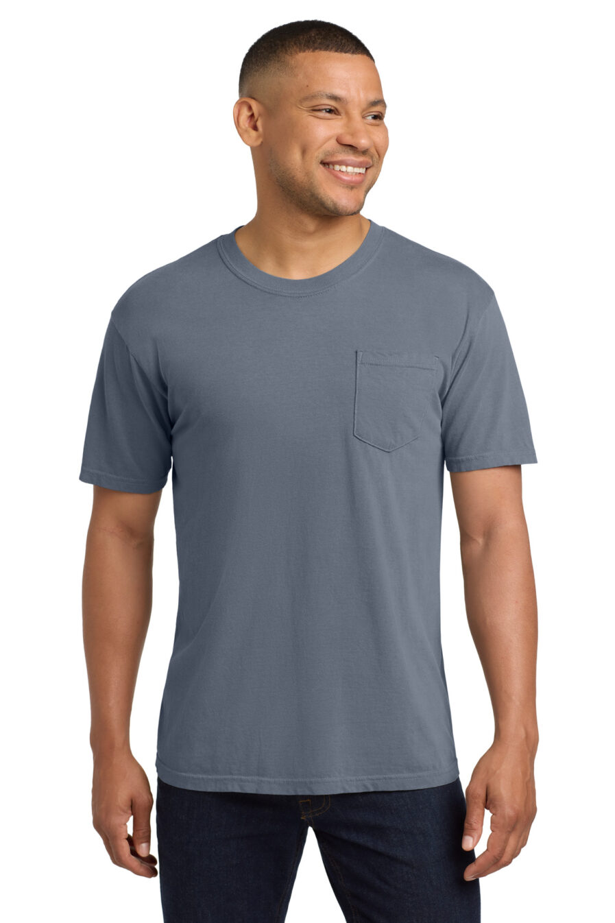 新品未使用everyone pocket tee shirt GRAYennoy 6030_bluejean_model_front-
