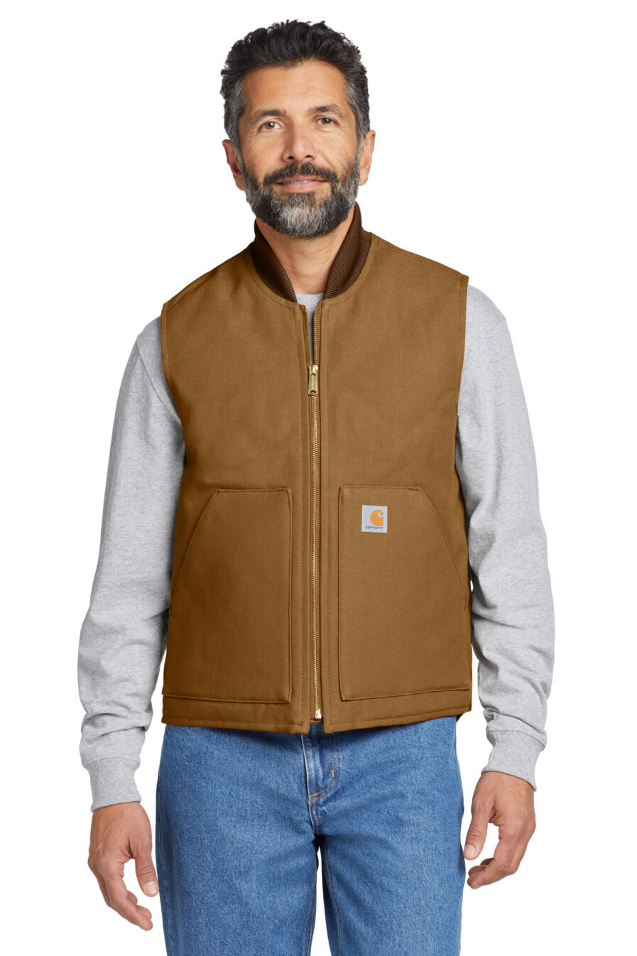 Workwear - Carhartt Duck Vest Black Custom Logo Insulated