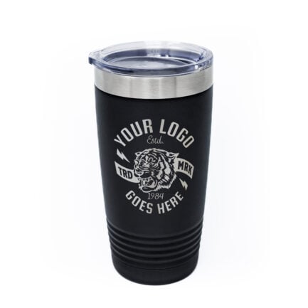 Custom 20 oz. Laser Engraved Insulated Tumbler with Clear Lid