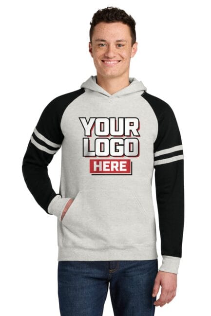 97C - Jerzees Unisex NuBlend Varsity Colorblock Hooded Sweatshirt