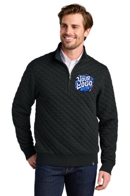 BB18212 - Brooks Brothers Diamond Quilt 1/4-Zip