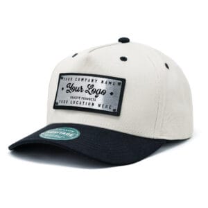 Stone/Black Legacy Metal Patch Hat