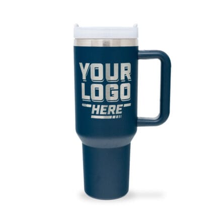 Custom 40 oz. Laser Engraved Insulated Tumbler with Handle