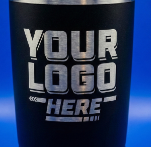 Close up of printed tumbler