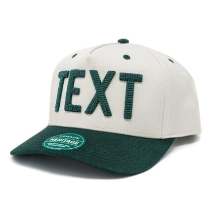 Chain Stitch 3D Puff Heritage Two-Tone Cap