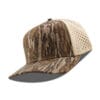 615-MP Metal Patch 10/10 5 Panel Hats - Bottomland/Khaki Mesh