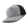 615-MP Metal Patch 10/10 5 Panel Hats - Grey Black