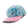 615-MP Metal Patch 10/10 5 Panel Hats - Pink Flamingo