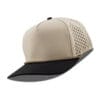 R615-MP Metal Patch 10/10 5 Panel Rope Hats - Khaki (Khaki Rope/Black Diamonds)