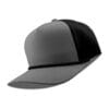 R615-MP Metal Patch 10/10 5 Panel Rope Hats - Light Grey/Black Mesh (Black Rope)
