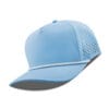 R615-MP Metal Patch 10/10 5 Panel Rope Hats - Sky Blue (White Rope)