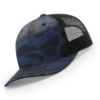 112PFP-MP Richardson Metal Patch Pattern Trucker Cap - Admiral Duck Camo/ Black