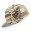 112PFP-MP Richardson Metal Patch Pattern Trucker Cap - Harvest Duck Camo/ Light Tan