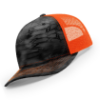 112PFP-MP Richardson Metal Patch Pattern Trucker Cap - Kryptek Typhon/ Neon Orange