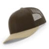 112-MP Richardson Metal Patch Trucker Cap - Cmb Brown/ Khaki