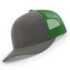 112-MP Richardson Metal Patch Trucker Cap - Charcoal/ Kelly