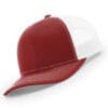 112-MP Richardson Metal Patch Trucker Cap - Cardinal/ White