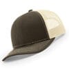 112-MP Richardson Metal Patch Trucker Cap - Chocolate Chip/ Birch