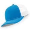 112-MP Richardson Metal Patch Trucker Cap - Cyan/ White
