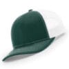 112-MP Richardson Metal Patch Trucker Cap - Dark Green/ White