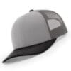 112-MP Richardson Metal Patch Trucker Cap - Grey/ Charcoal/ Black