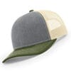 112-MP Richardson Metal Patch Trucker Cap - Heather Grey/ Birch/ Army Olive