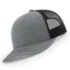 112-MP Richardson Metal Patch Trucker Cap - Heather Grey/ Black