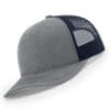 112-MP Richardson Metal Patch Trucker Cap - Heather Grey/ Navy