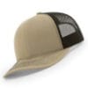112-MP Richardson Metal Patch Trucker Cap - Khaki/ Coffee